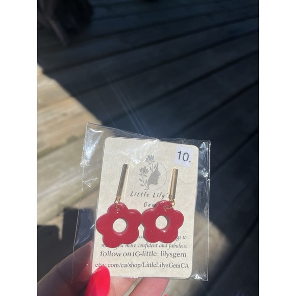 handmade Polymer Clay earrings lot  -1.  12 Unique 12 Pcs  Stainless Steel Base - Picture 6 of 14